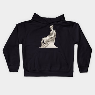 Greek Woman Statue Kids Hoodie